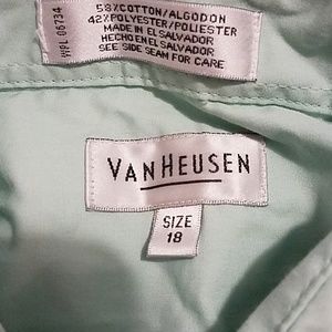 Boys mint green vanheusen.Is long sleeve only worn